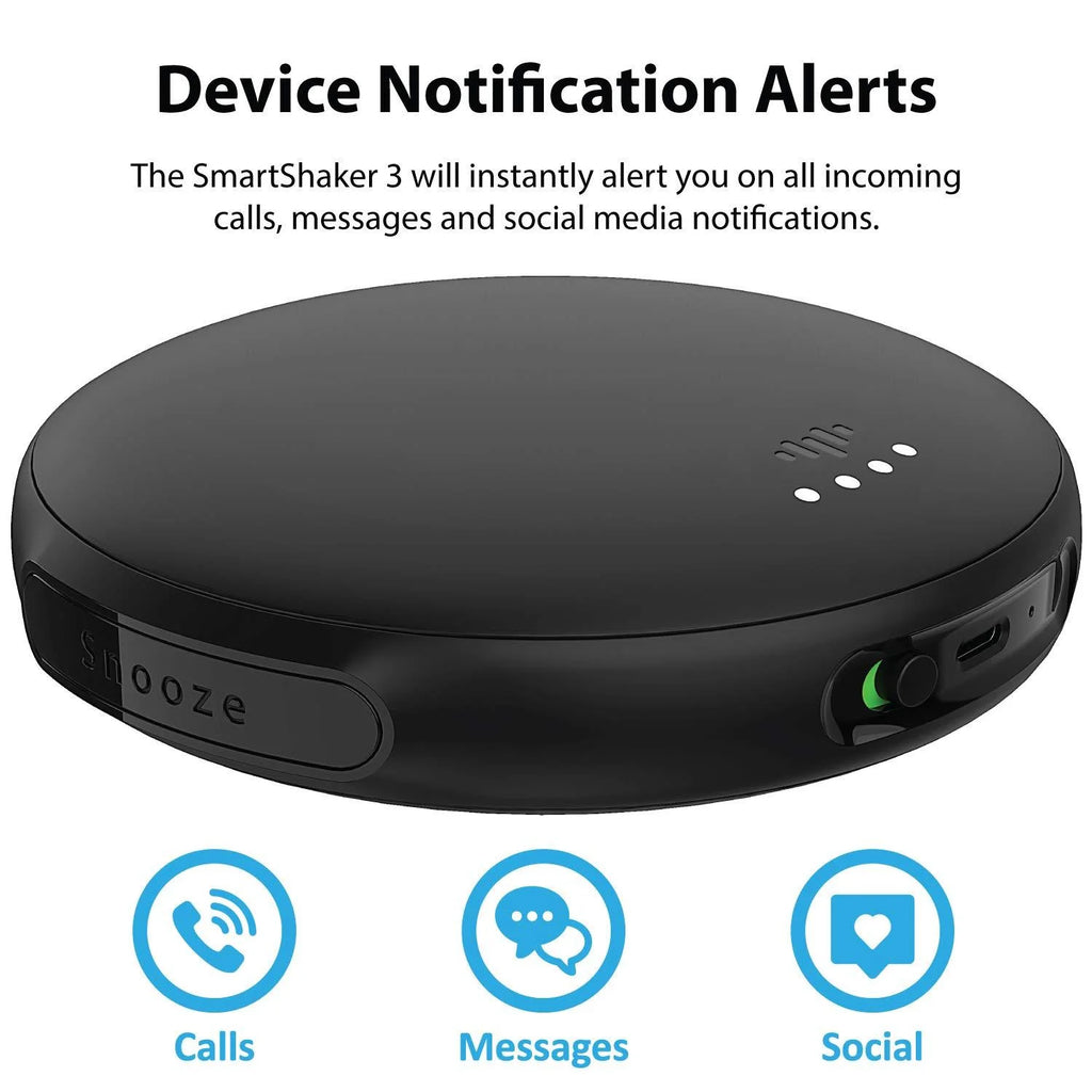 Black Vibration Bed Shaker Bluetooth Alarm Clock L116