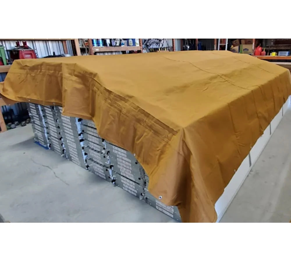 Tan 12oz Canvas Tarp with Grommets C70514
