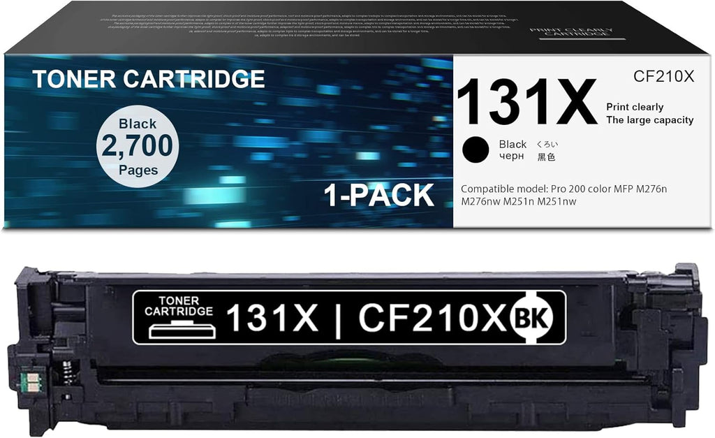 High Yield Toner Cartridge Replacement for HP 131X CF210X Black 1 Pack Z40905
