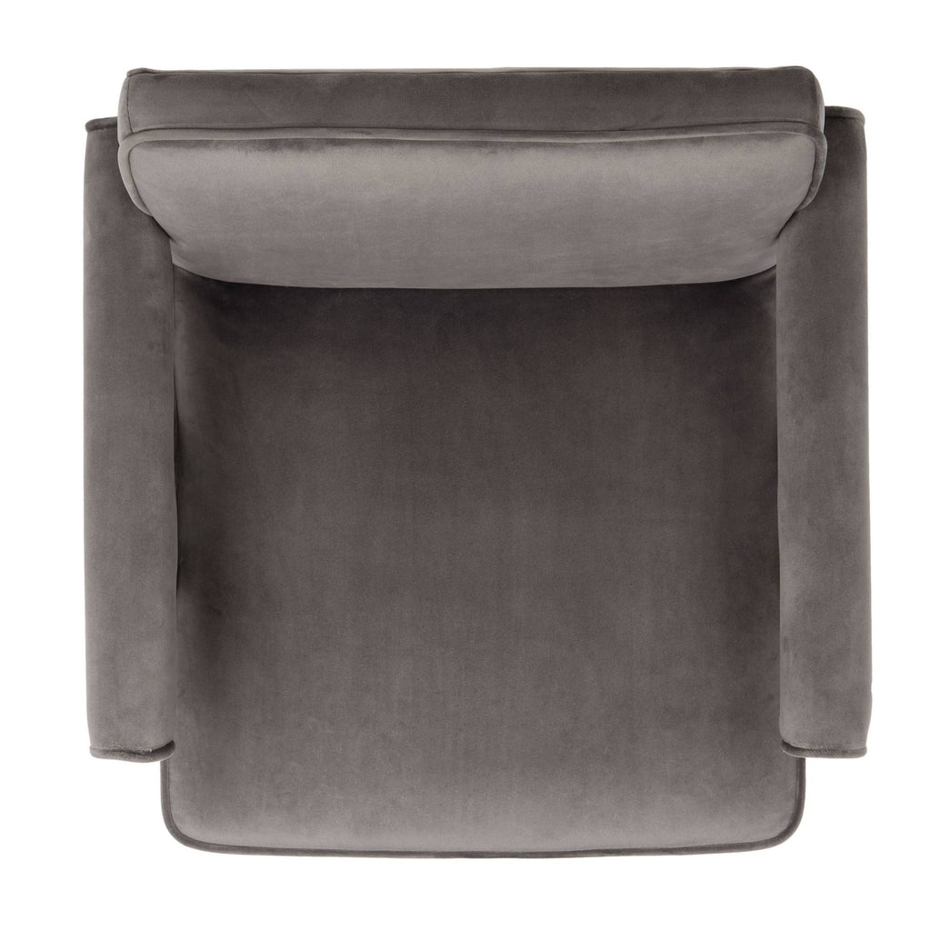 Mid-Century Arm Chair Dark Grey Walnut U332309