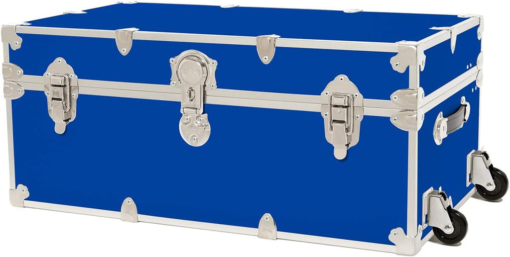 Large Armor Trunk with Removable Wheels 32x18x14 (Silver) G91525