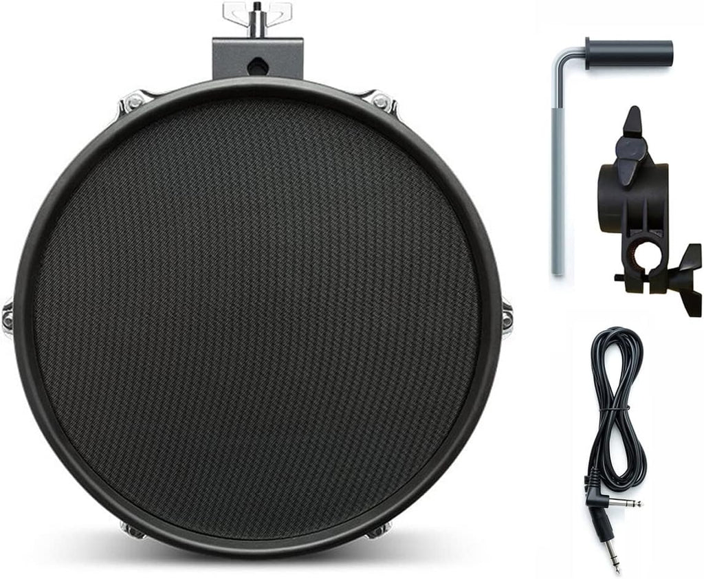 8 inch Mesh Drum Pad with Clamp and 10ft Trigger Cable Bundle R593