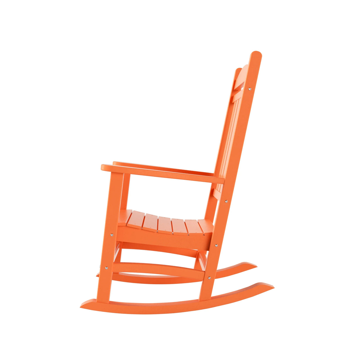 Orange Outdoor Rocking Chair with Round Side Table G11117