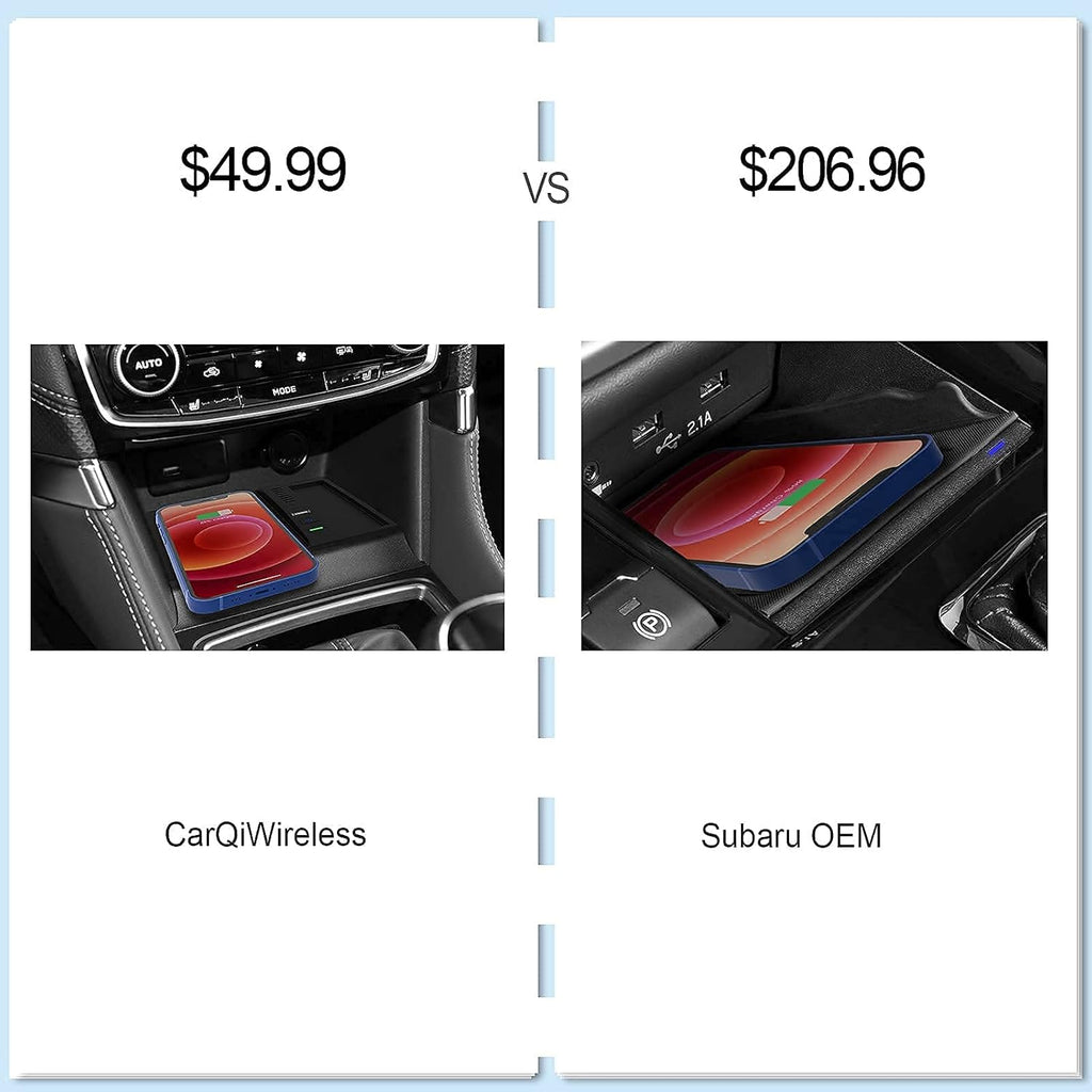 Wireless Charger Center Console Organizer for Subaru Forester Crosstrek Impreza I50478