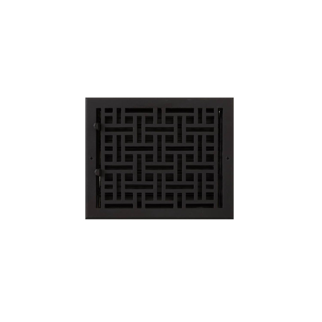 Black Powder Cast Iron Wall Register J8652