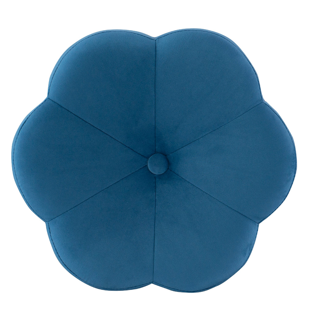 Navy Velvet Vanity Stool or Ottoman T28872