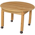 Round Hardwood Table with Legs L691372