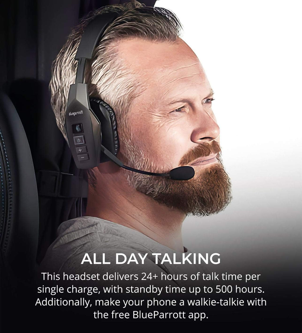 Noise Canceling Bluetooth Headset with Carrying Case and Replacement Ear Pads N10844