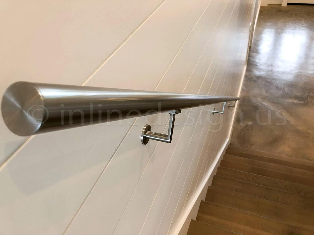 Stainless Steel Handrail Tube Round 3 feet Pack of 2 V534677