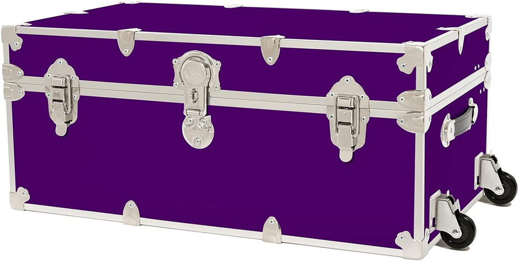 Large Armor Trunk with Removable Wheels 32x18x14 (Silver) G91525