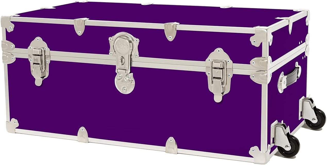 Large Armor Trunk with Removable Wheels 32x18x14 (Silver) G91525