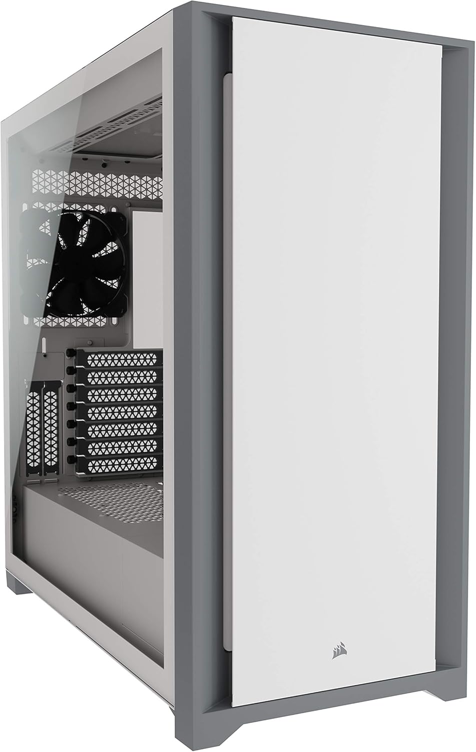 White Tempered Glass Mid-Tower ATX PC Case D93118