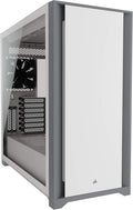 White Tempered Glass Mid-Tower ATX PC Case D93118