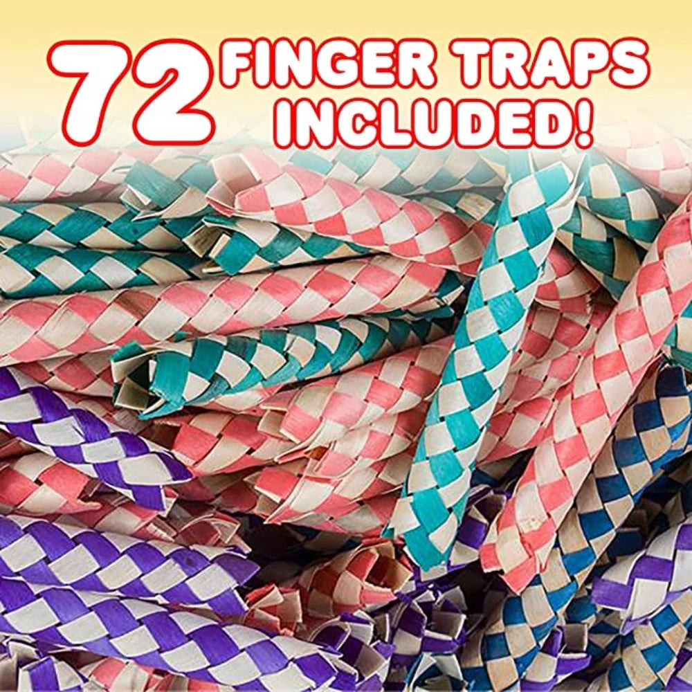 Bulk Pack of 72 Bamboo Finger Traps P4821