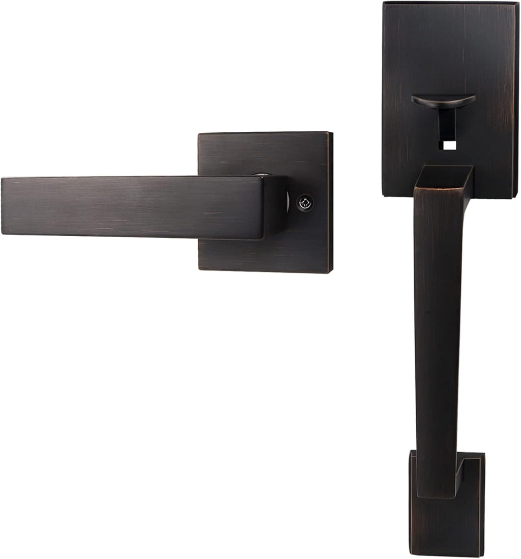 Matte Black Front Door Handleset Pack of 2 G216462