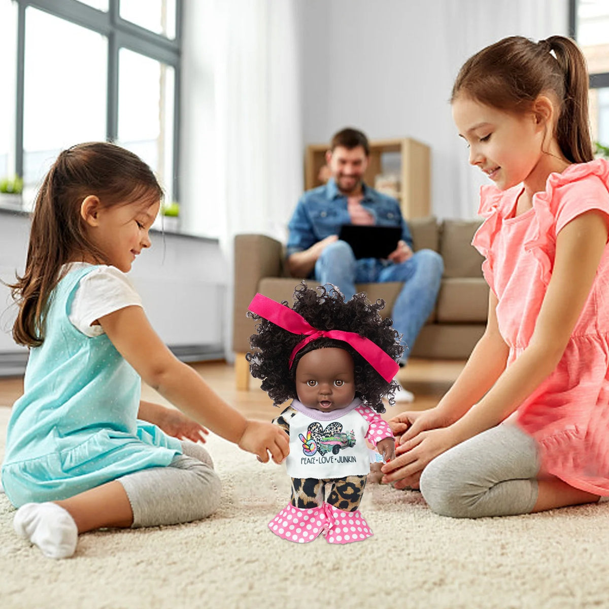 8 Inch Black Baby Dolls With Clothes A70001