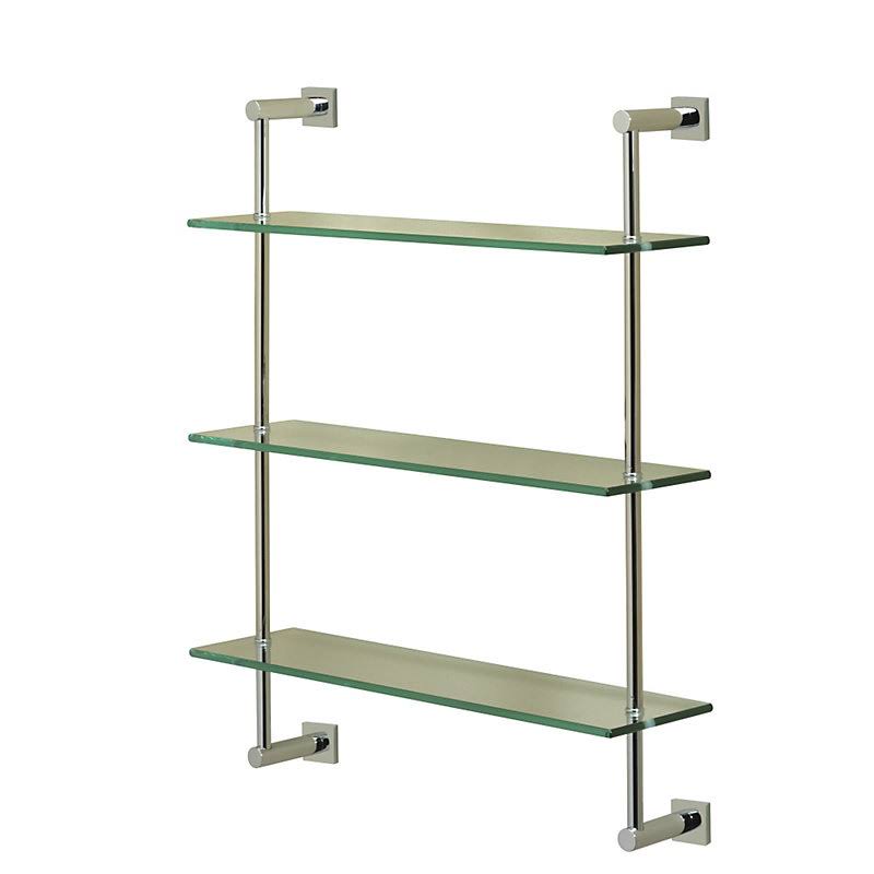 3 Tier Chrome Wall Shelf A8829