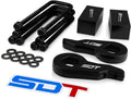 3" Front 2" Rear Full Leveling Lift Kit Adjustable Torsion Keys + Rear Blocks + U-bolts Fits 1988-1999 Chevy GMC K1500, 1999-2007 Silverado Sierra 1500 4WD V3727