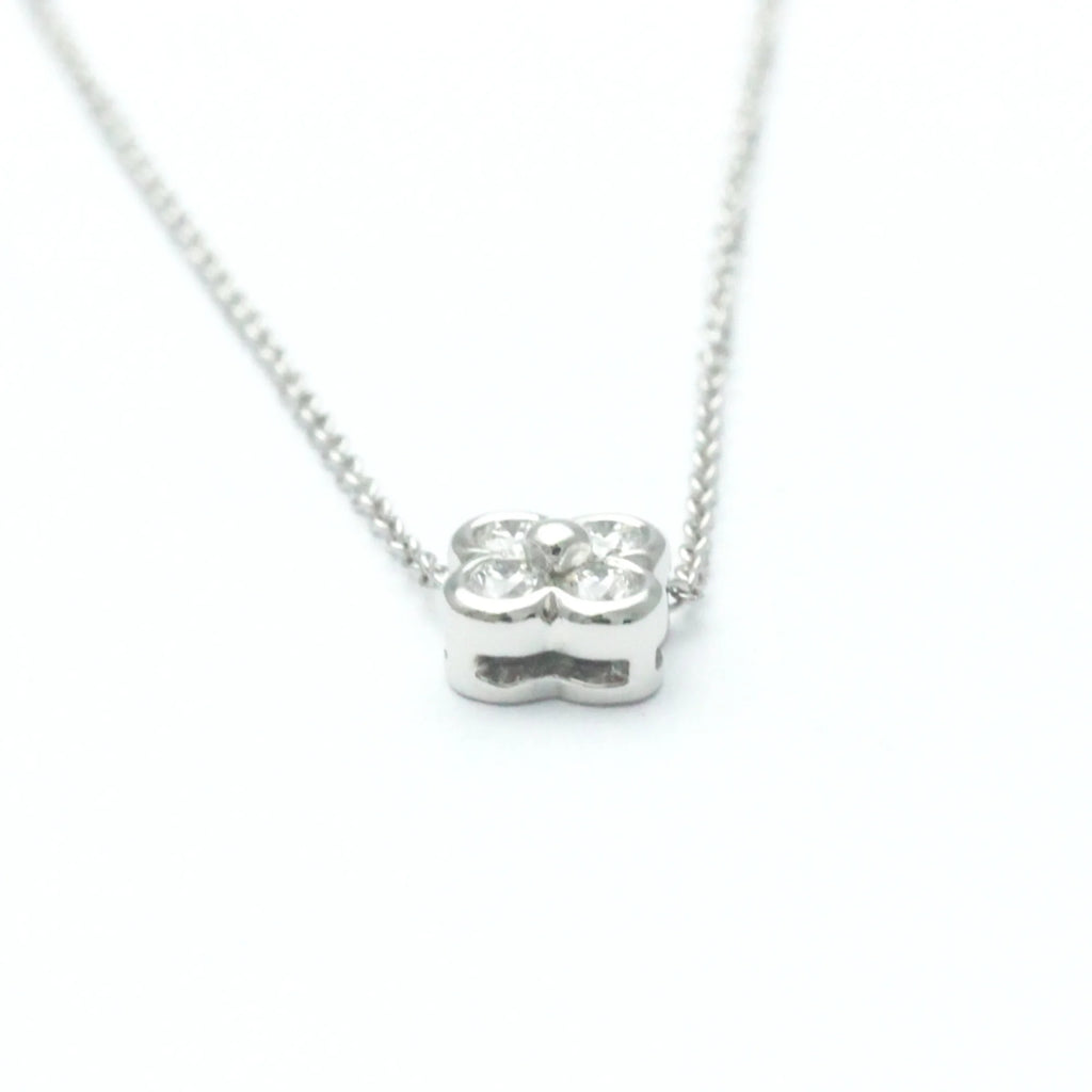 Platinum Diamond Bezel Set Necklace S330781