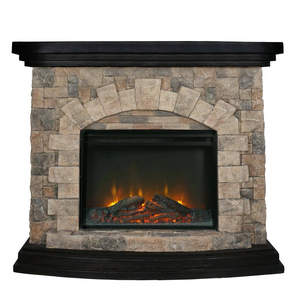 Electric Fireplace in Brown D3033