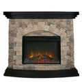 Electric Fireplace in Brown D3033