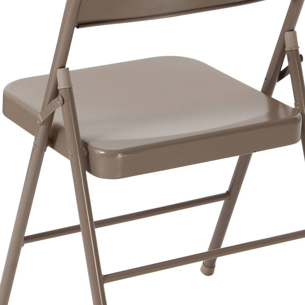4 Pack Beige Metal Folding Chair X143871