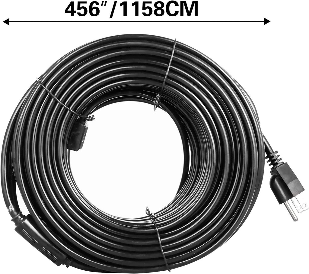 38FT Roof Heat Cable with Thermostat Gutter Heater D8250