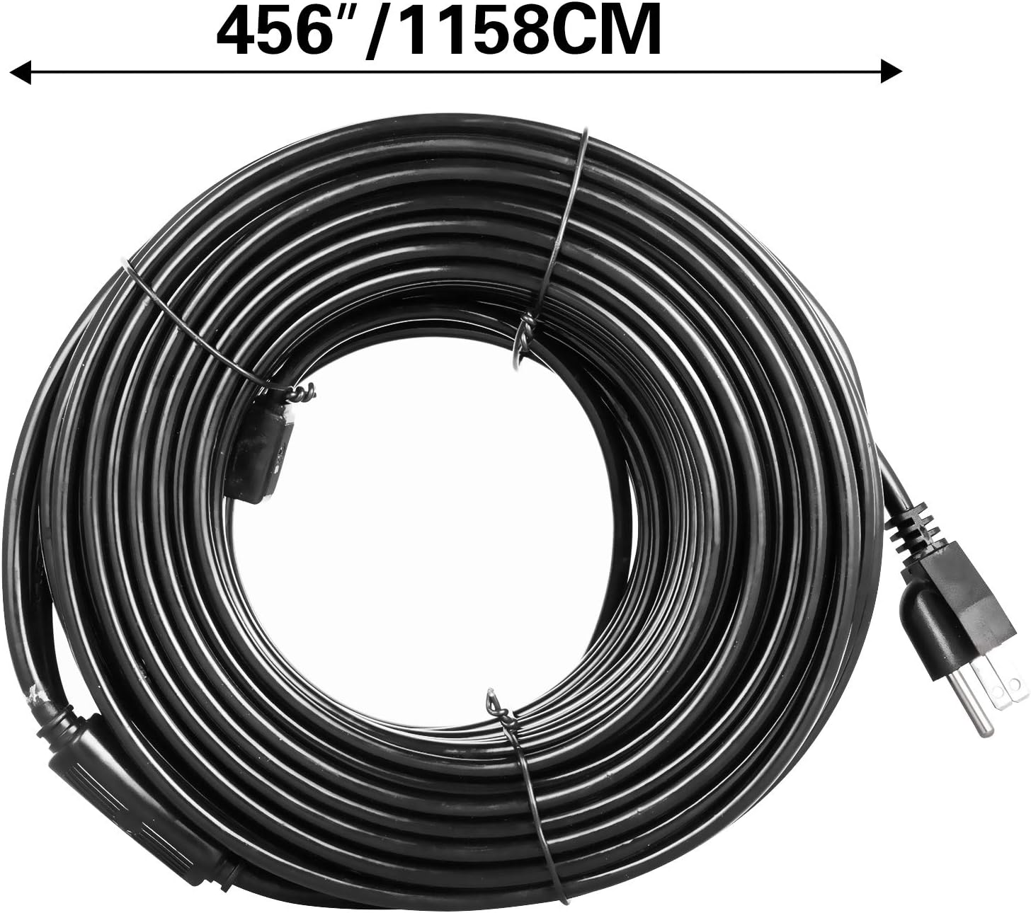 38FT Roof Heat Cable with Thermostat Gutter Heater D8250