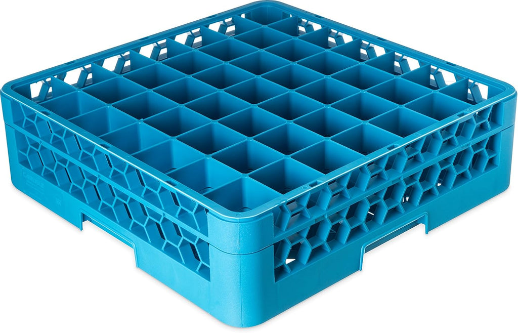 Blue 25 Compartment Glass Rack with 2 Extenders G492910