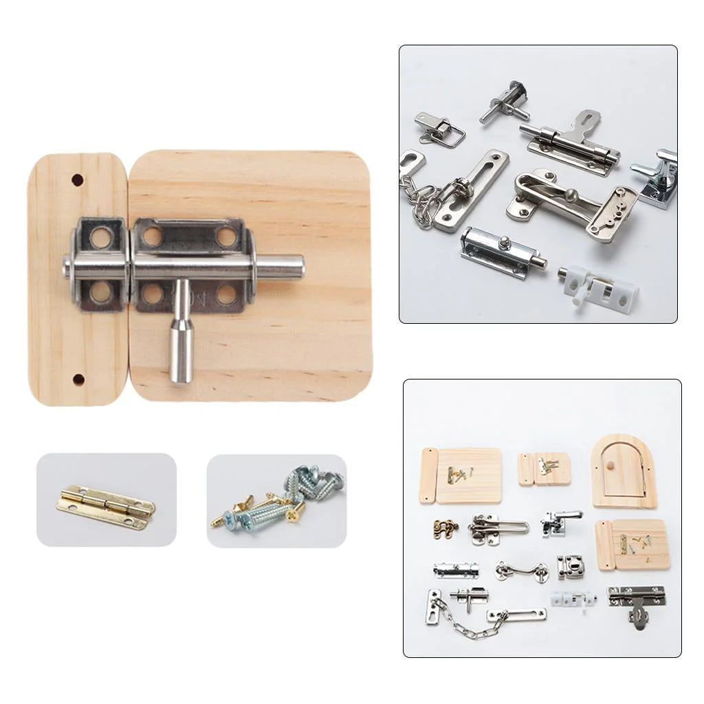 Montessori DIY Lock Latch Puzzle B78410
