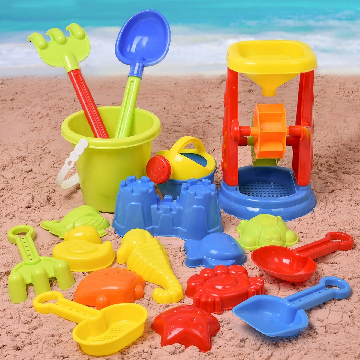 19 Pcs Beach Sand Toys Set R1323