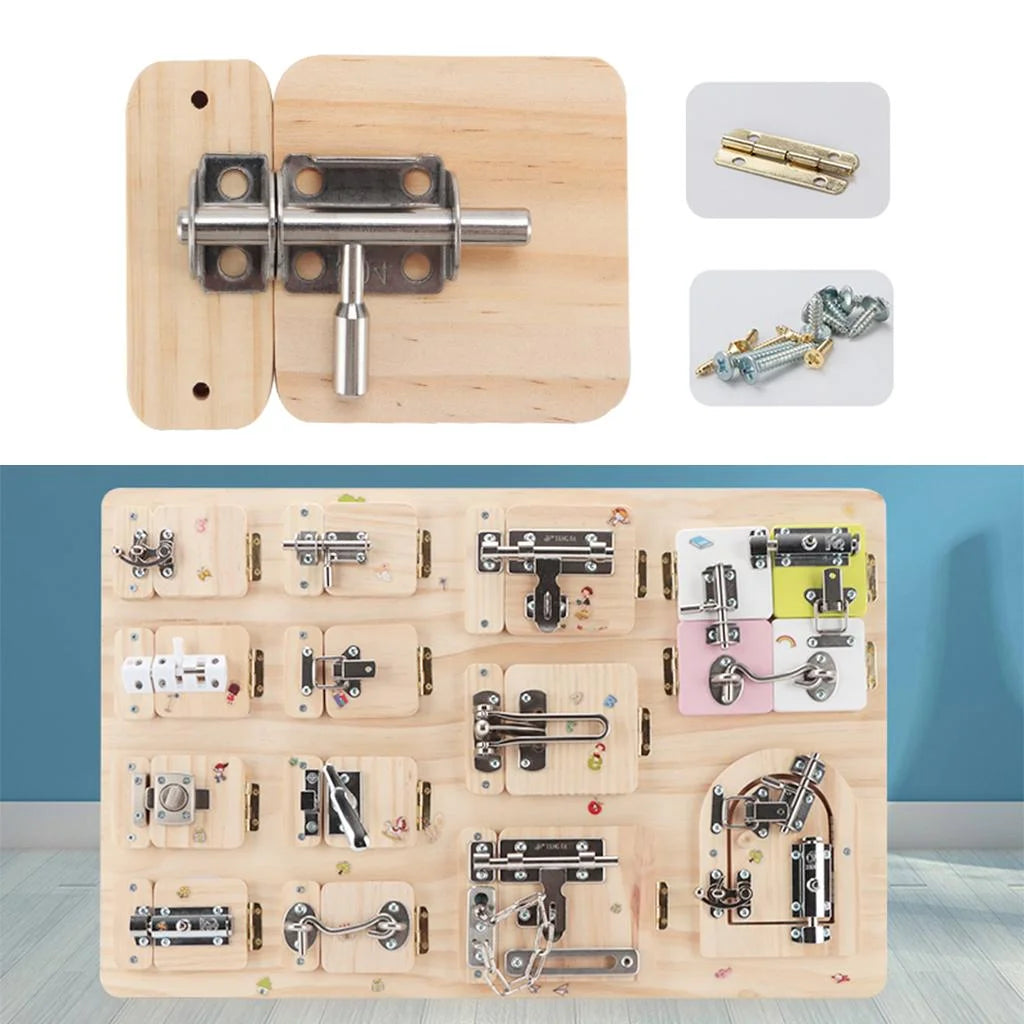 Montessori DIY Lock Latch Puzzle B78410
