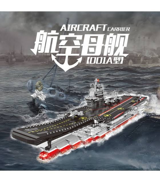 Aircraft Carrier Building Bricks Toy Set S840649