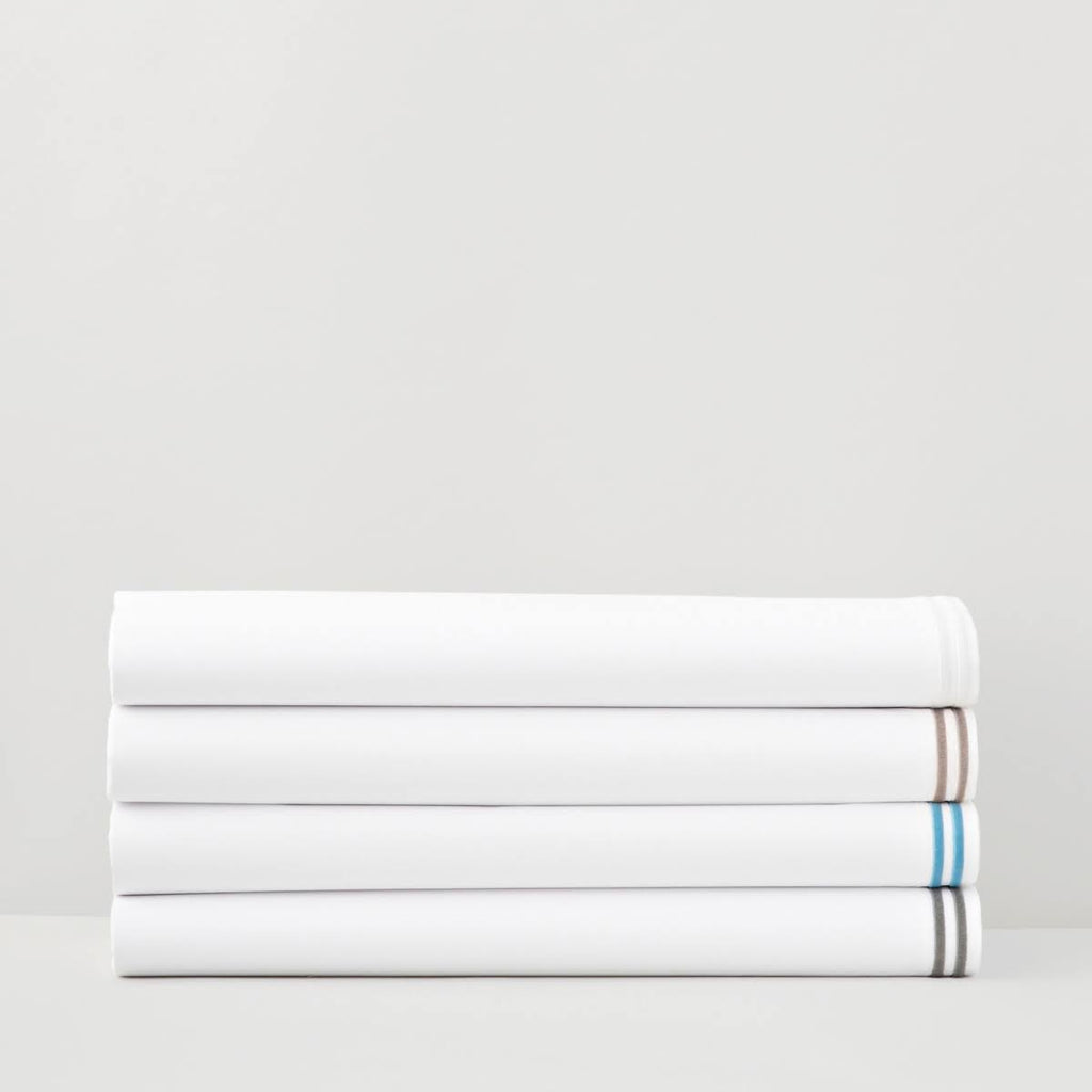 Italian Percale Twin Flat Sheet - Marine Navy V740