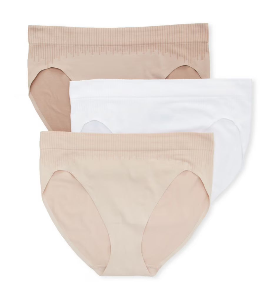 3 Pack Seamless Hi Cut Panty J16349