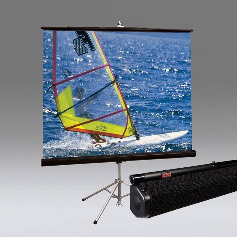 Matte White Portable Projection Screen with Carpeted Case V754