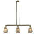 Antique Brass 3 Light Island Light X9543