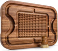 Acacia Wood Cutting Board with Deep Juice Grooves O607883