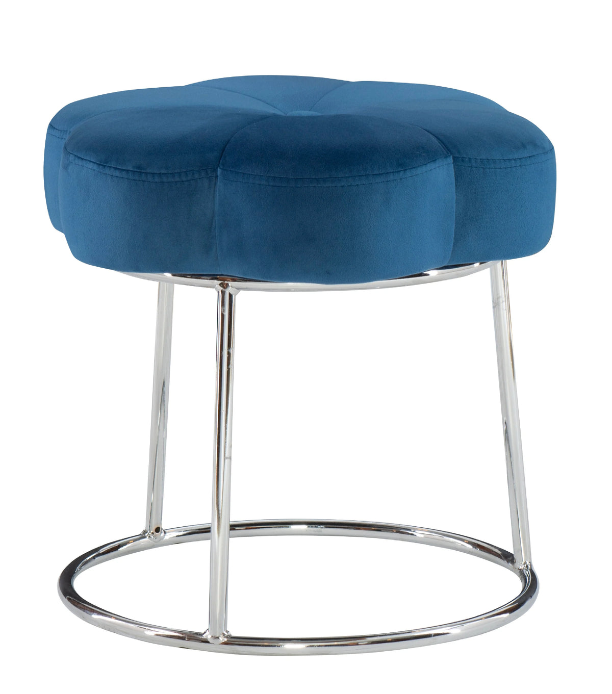 Navy Velvet Vanity Stool or Ottoman T28872