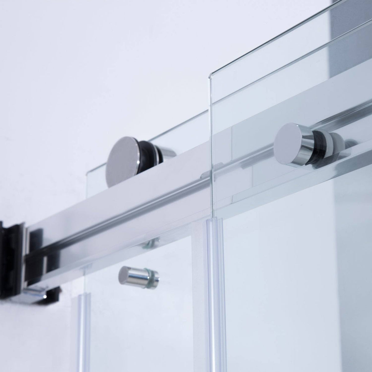 Chrome Double Sliding Frameless Shower Door U4556