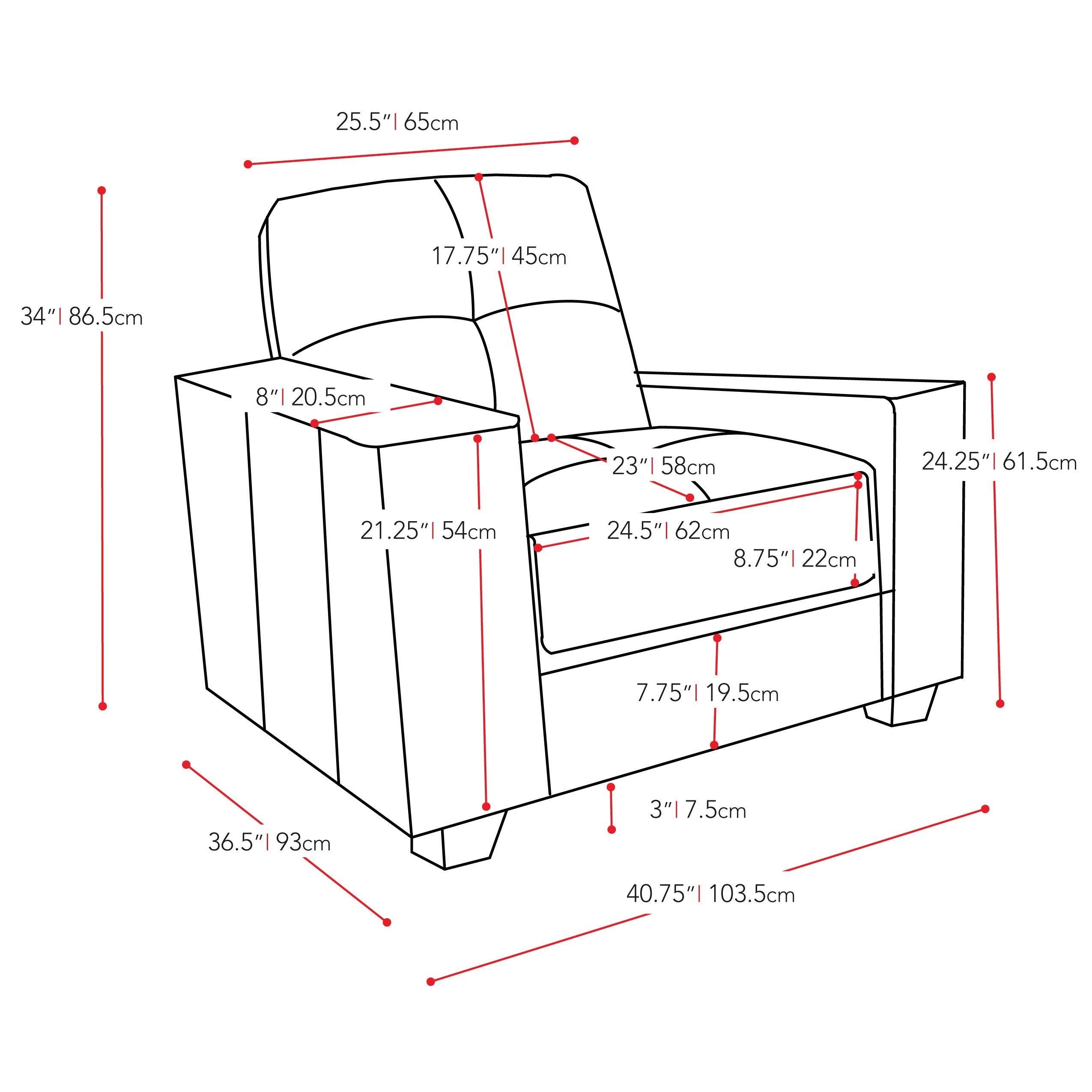 Red Bonded Leather Chair J28197