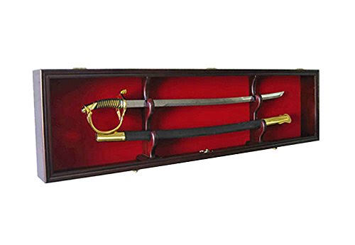 Lockable Sword Display Case Cabinet G387