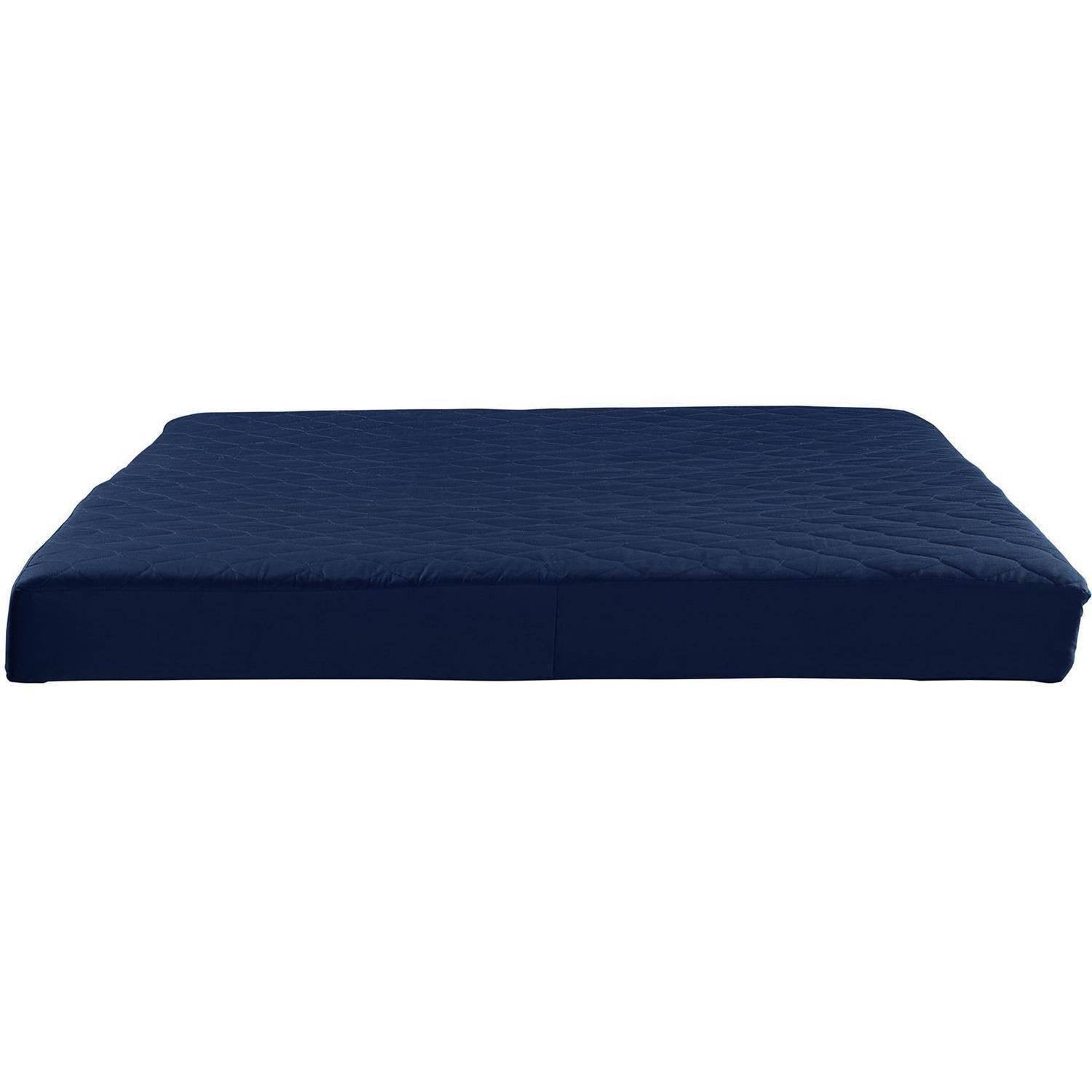 Navy Full Quilted Top Bunk Bed Mattress B2324