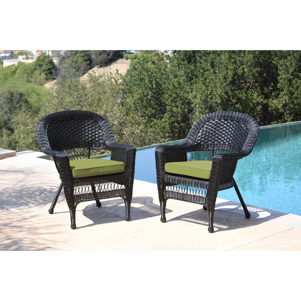 Black Wicker Chair (Set of 2) S92471