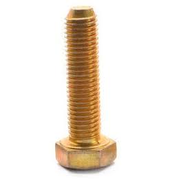 Hex Cap Screw Alloy Steel Yellow Zinc Plated Pk 500 F2196