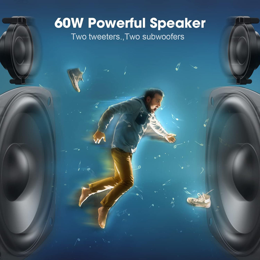 60W Waterproof Portable Bluetooth Speaker with Built-in Handle I5548