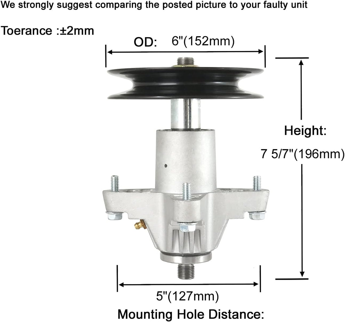 Spindle Assembly with Bolt Pack of 2 C75199