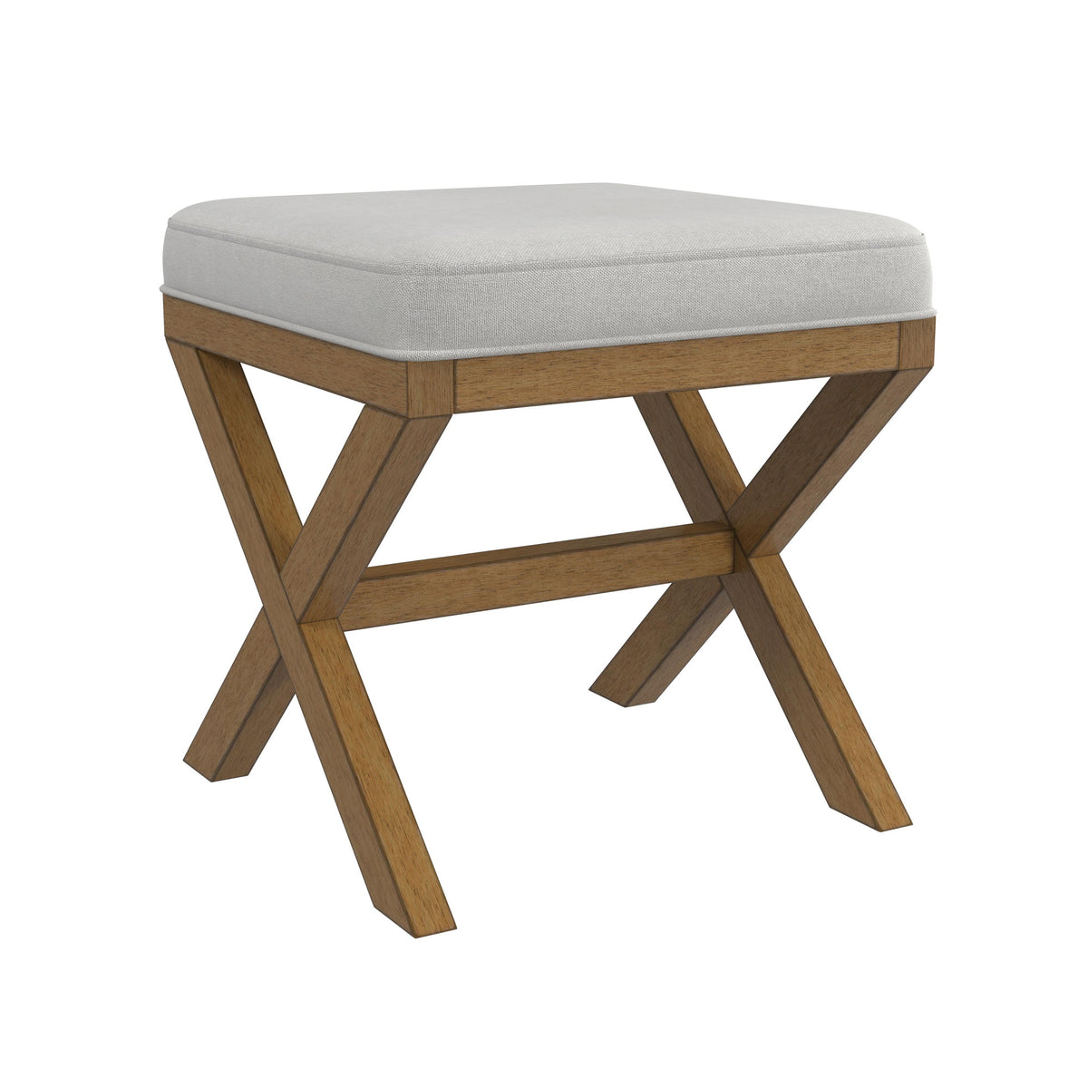 Dark Driftwood Wood Vanity Stool V309