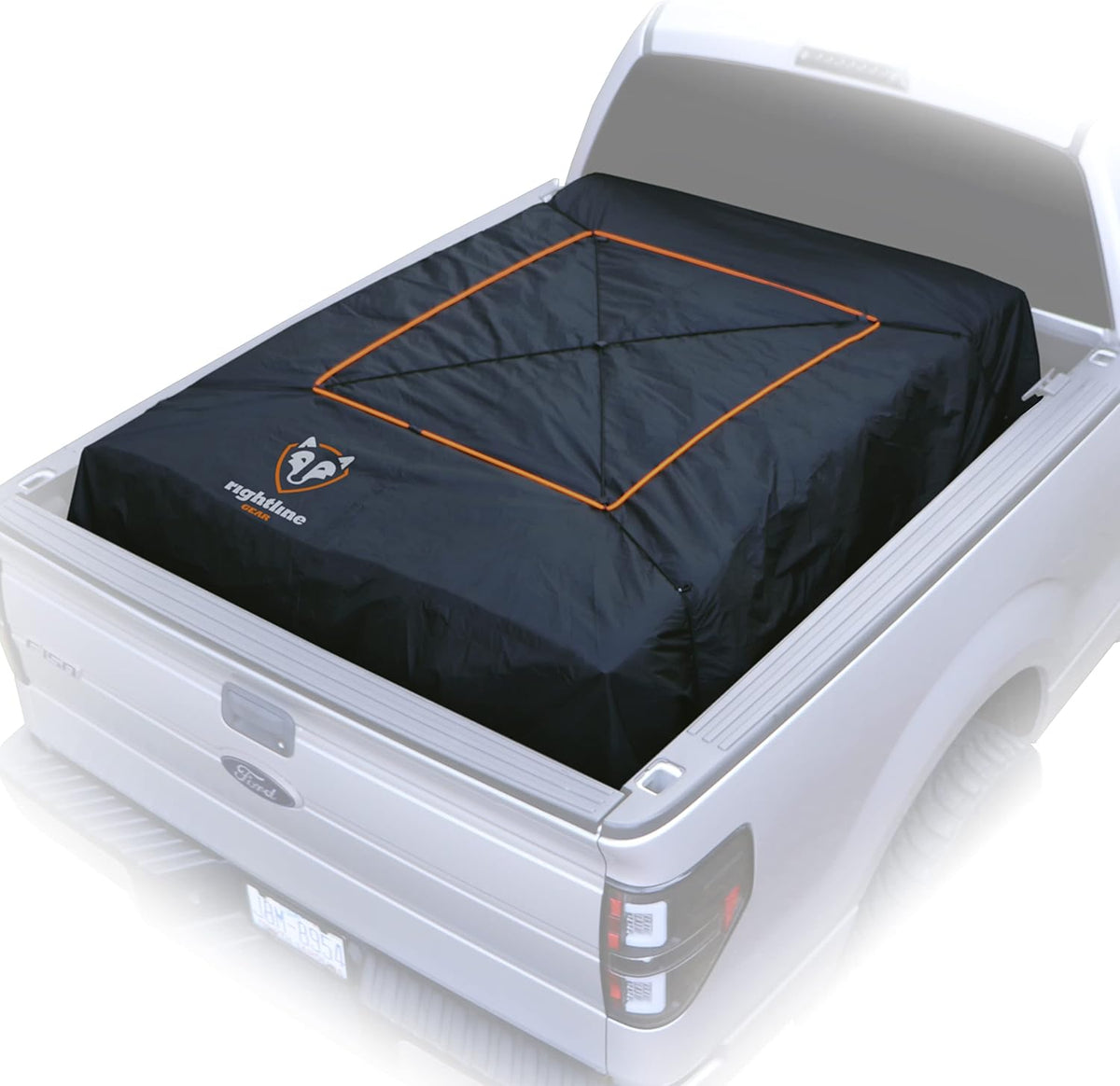 Truck Bed Cargo Net with Built-in Tarp, Weatherproof, 8.8' W x 10' L Pack of 2 B613065