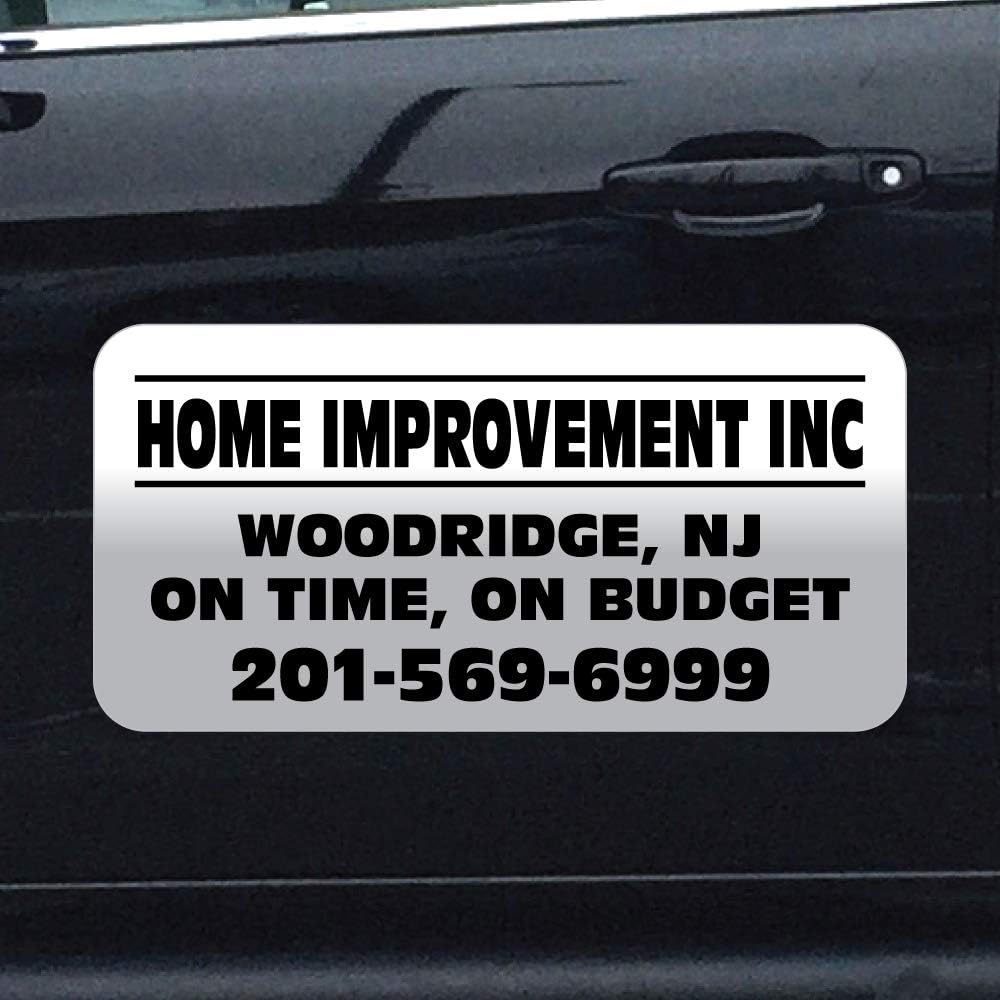 12 X 24 Set of 2 Vehicle Magnets Sign with Custom Lettering P696529